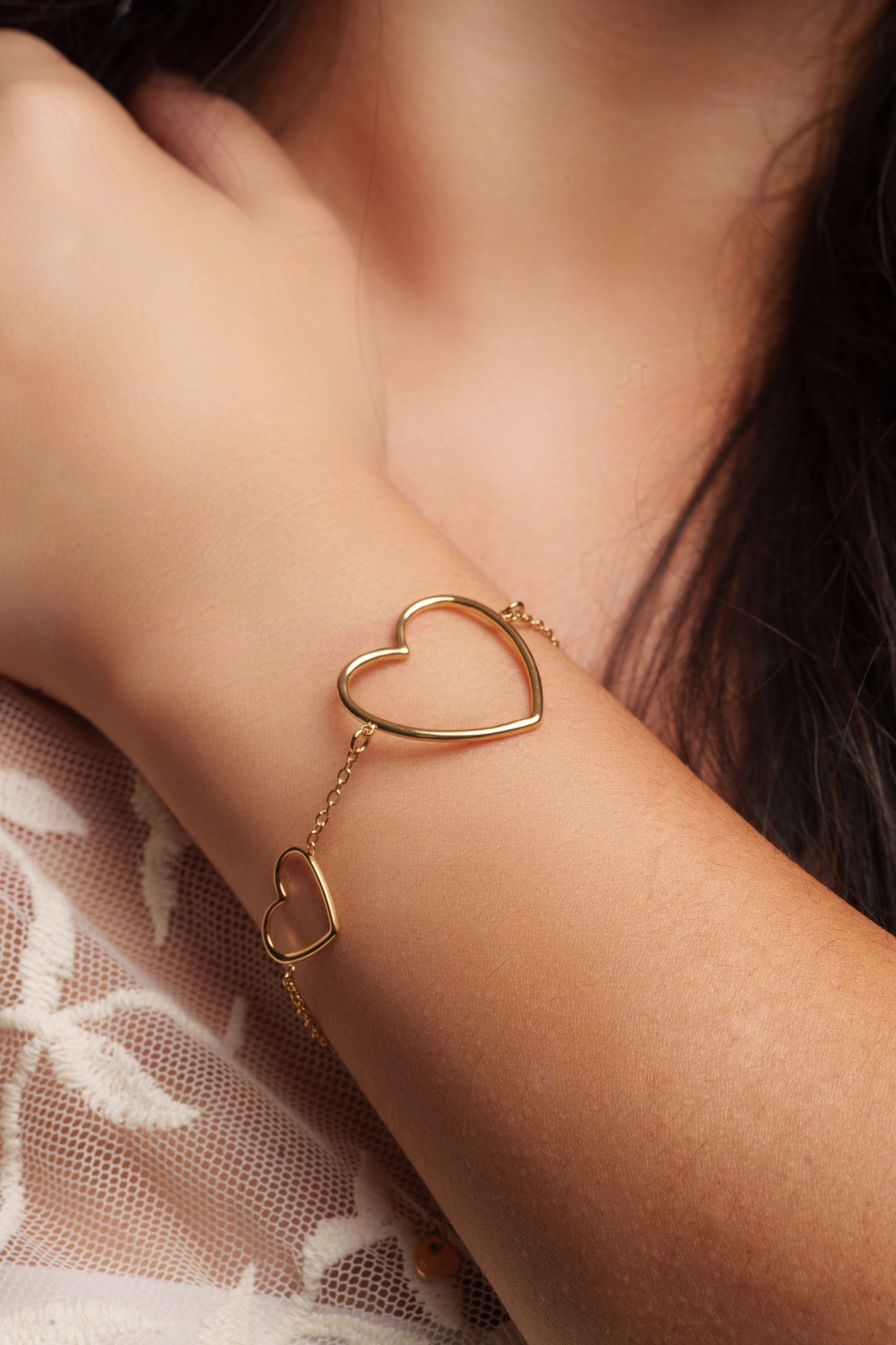 Bracelet Duo de Coeurs