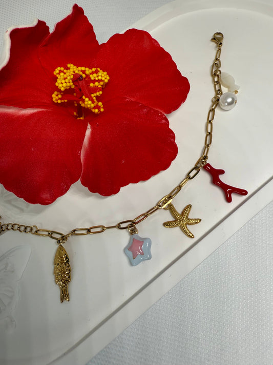 Bracelet Corail Rouge 🪸✨