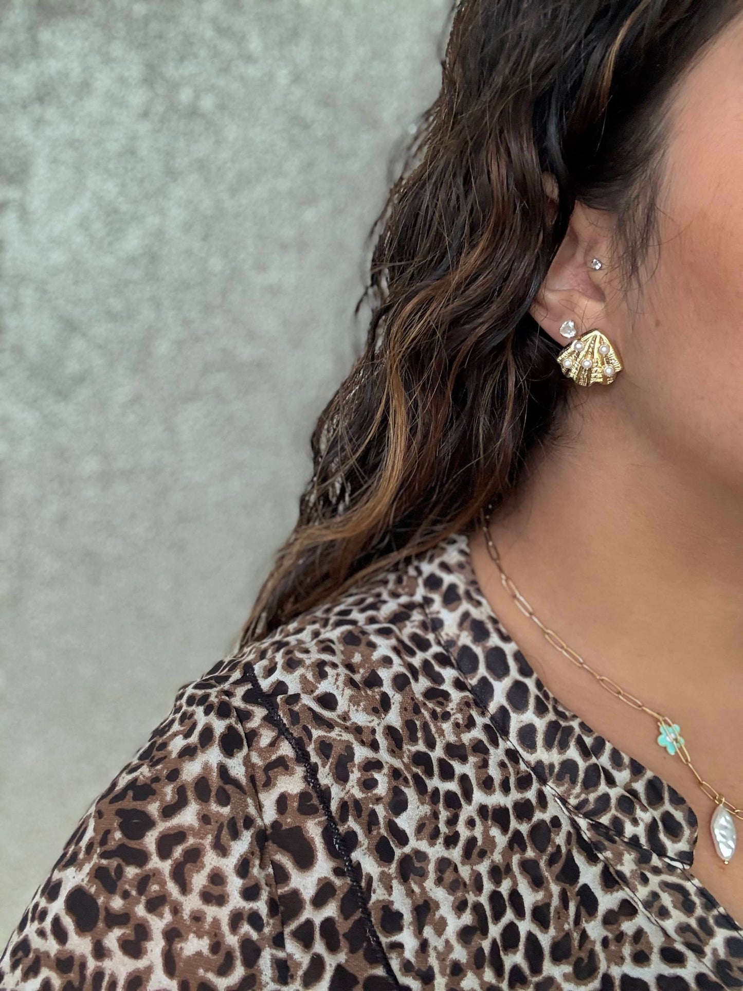 Boucles d’oreilles Coquillage d’Or 🐚