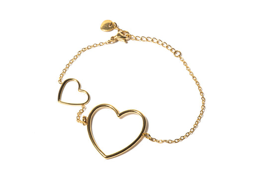 Bracelet Duo de Coeurs