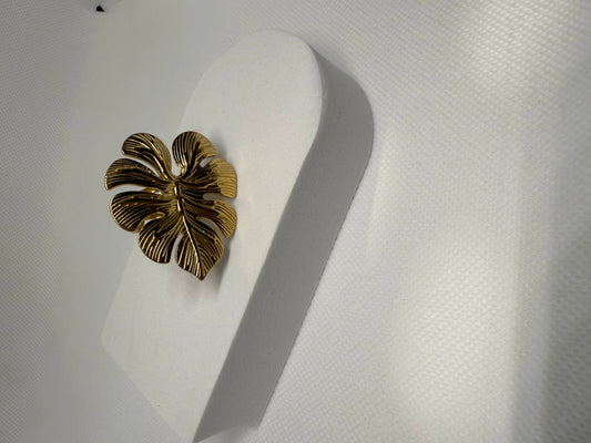 Bague hibiscus doré
